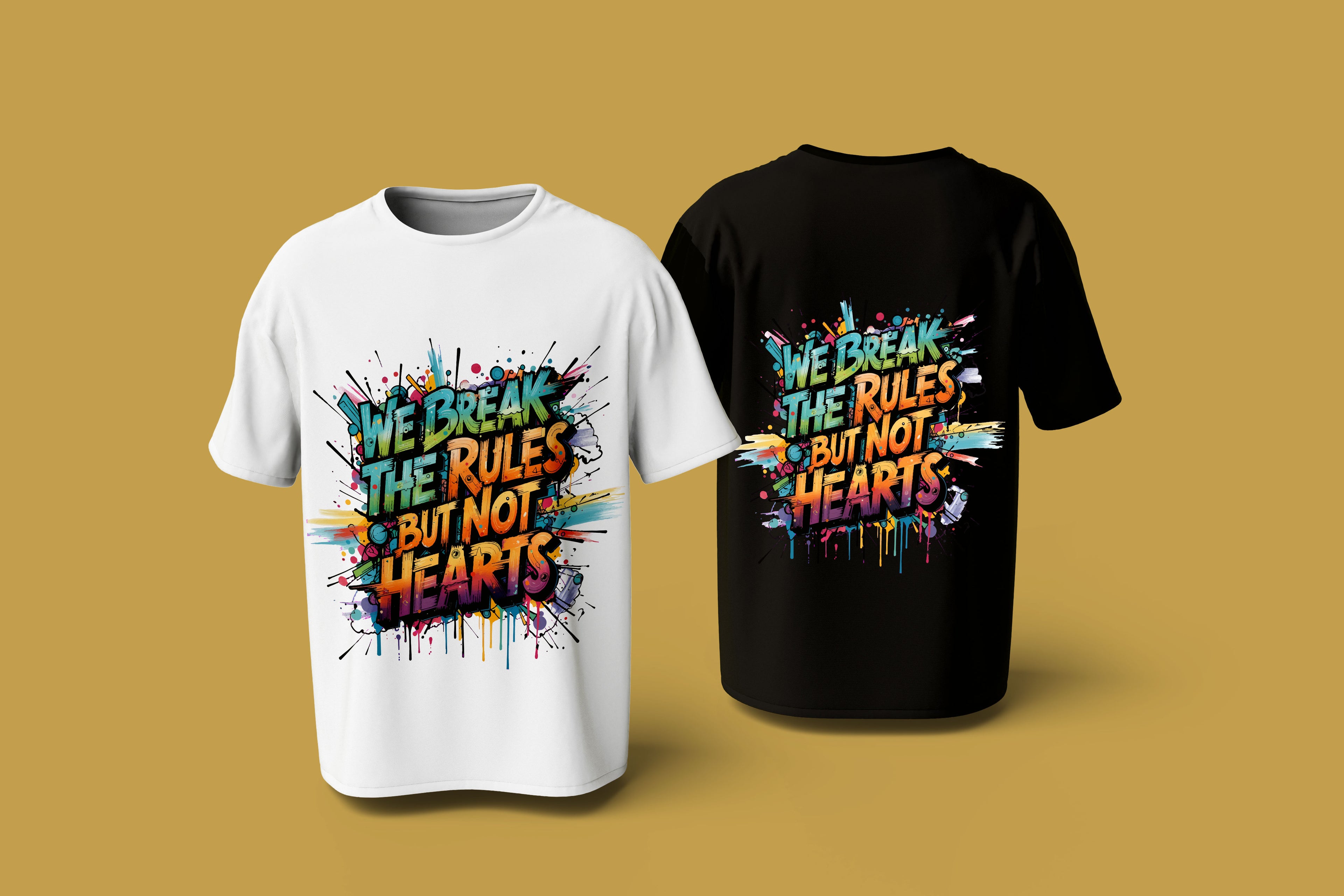 Ready-to-print t-shirt design bundle mockup