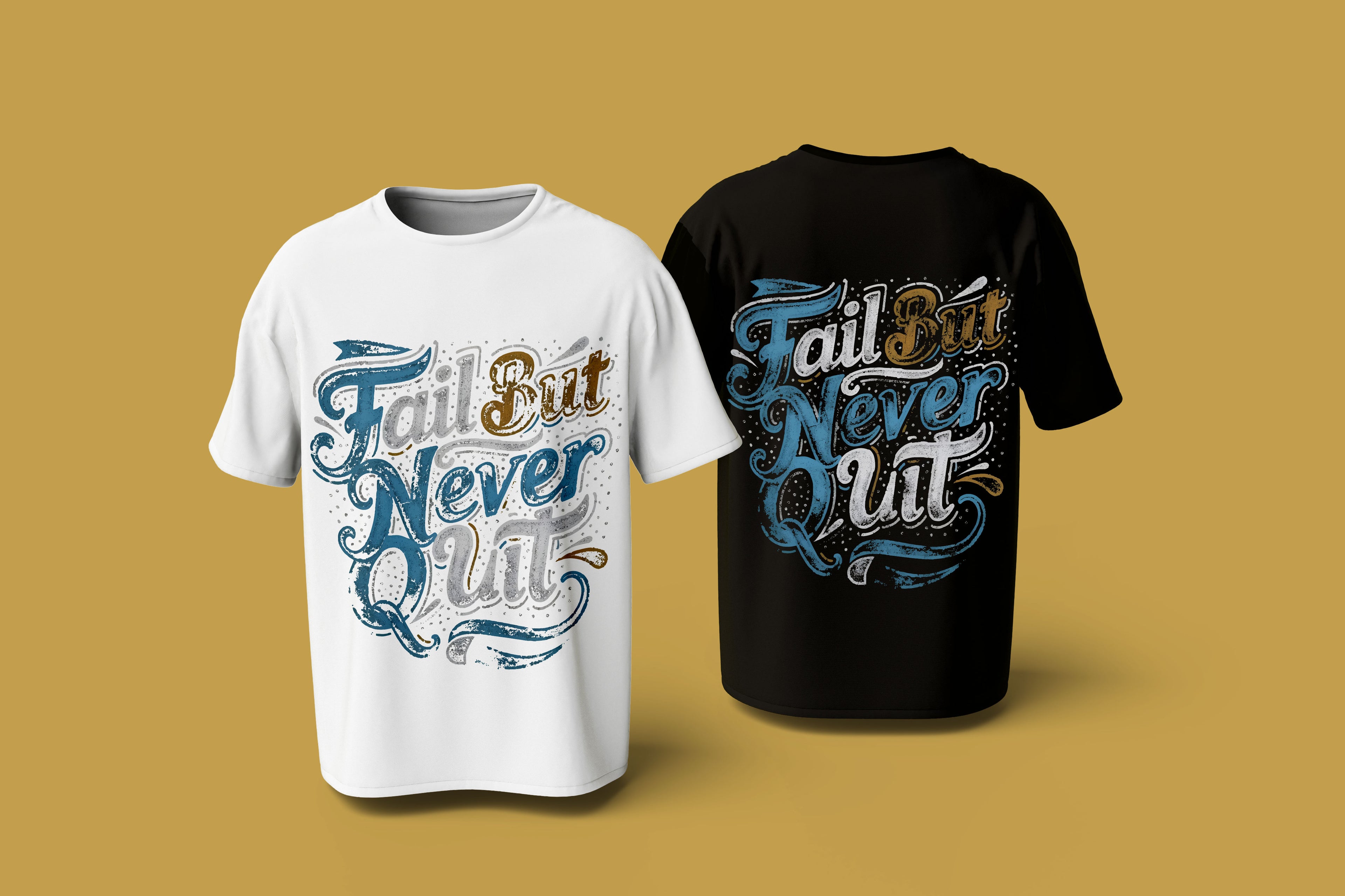 Ready-to-print t-shirt design bundle mockup