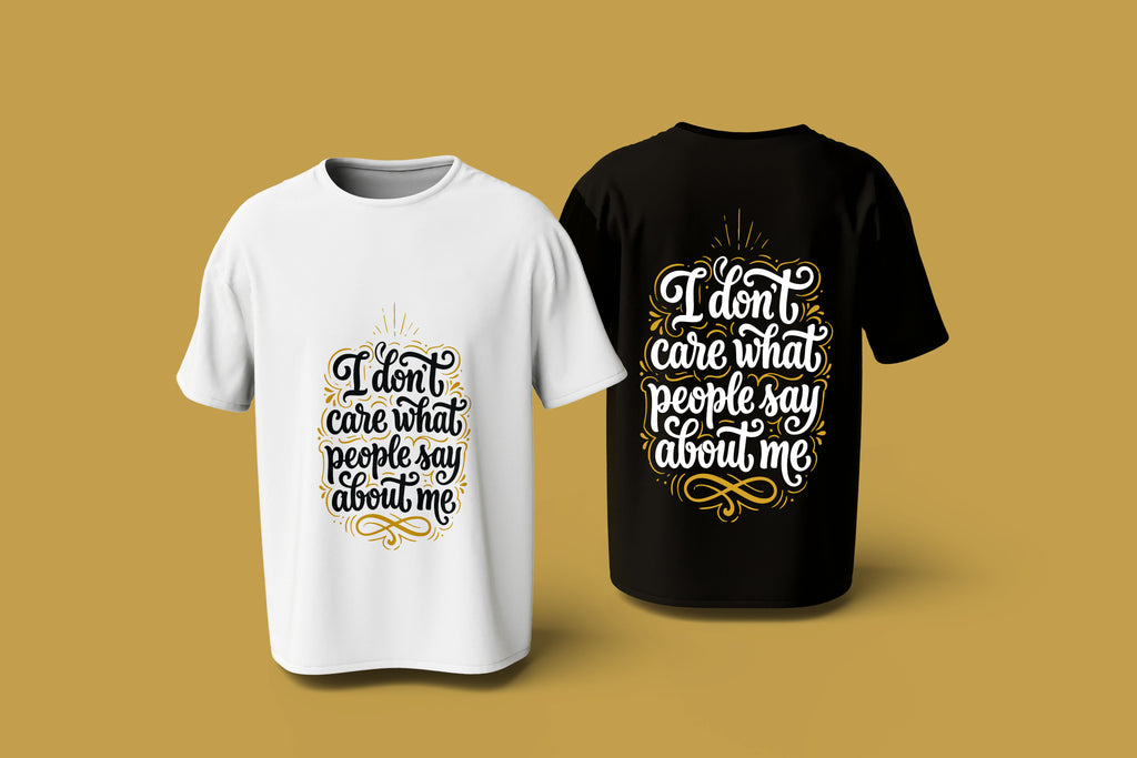 Ready-to-print t-shirt design bundle mockup