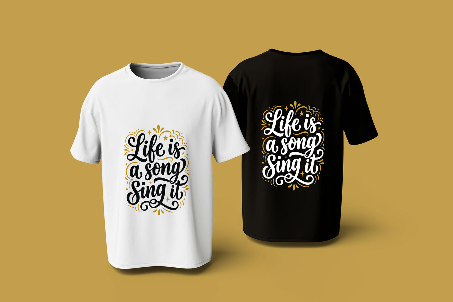 T-Shirt Design – "Life is a song, sing it" | Digital Download
